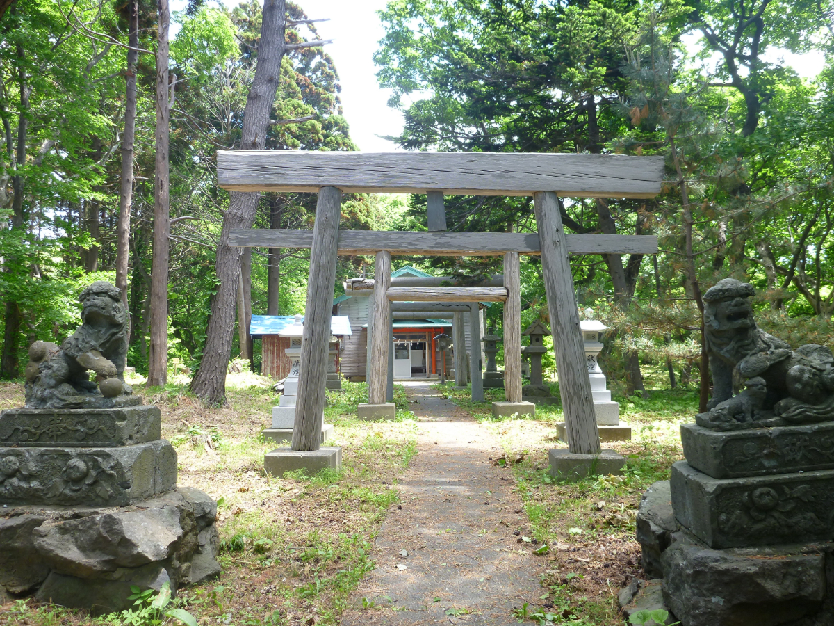 神明宮　オセドウ遺跡　五所川原市相内